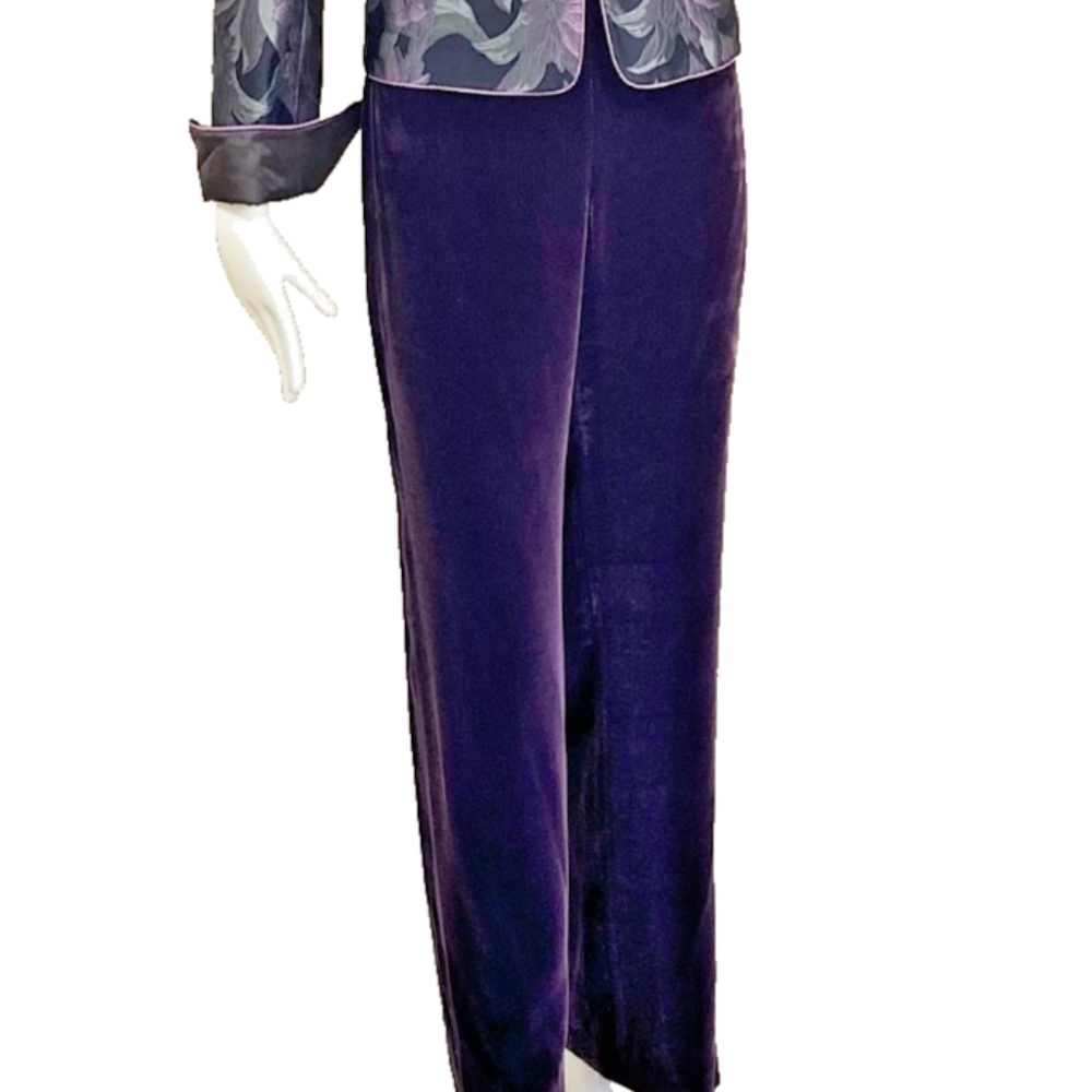 🆕🏷️ Armani Vintage Floral Silk Bend Two-Piece Ensemble Made in Italy Tags@1695 - Picture 7 of 10